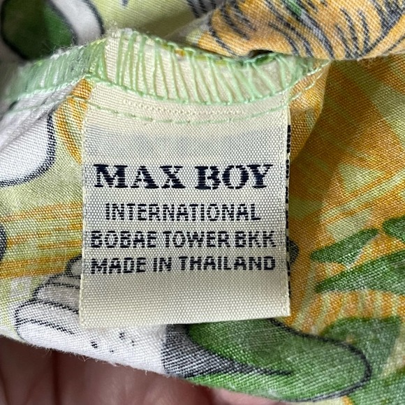 Max Boy Int Vintage 90’s Mens Button short sleeve tropical Hawaiian shirt Sz XXL - Picture 7 of 12